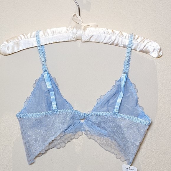 NWT Free People Lucia Underwire Bra Blue - Picture 8 of 12